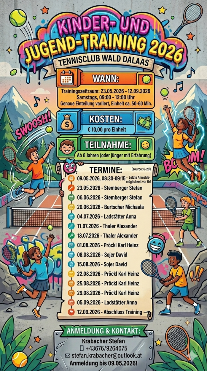 Kinder und Jugendtraining 2026
